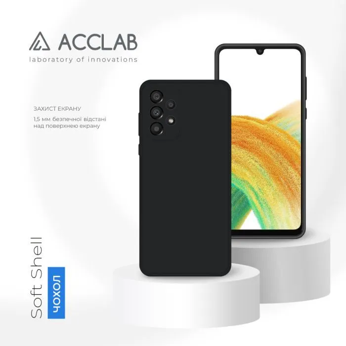 Чохол до мобільного телефона ACCLAB SoftShell Samsung Galaxy A33 5G Black (1283126552946) зображення 4