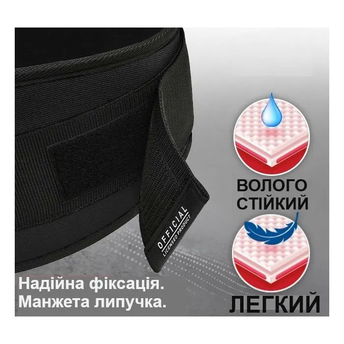 Атлетичний пояс RDX RX5 Double Belt Black L (WBD-RX5B-L) зображення 10