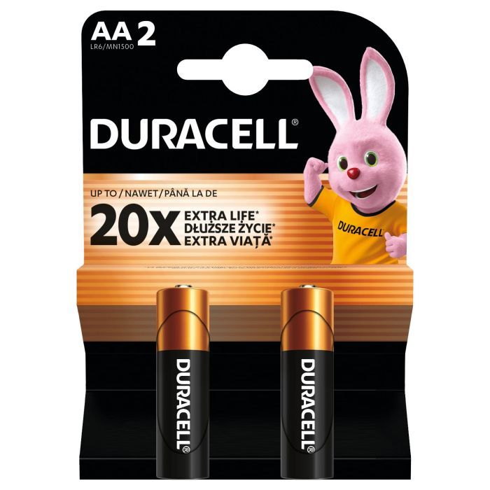 Батарейка Duracell AA лужні 2 шт. в упаковці (5000394058163 / 81551267) зображення 2