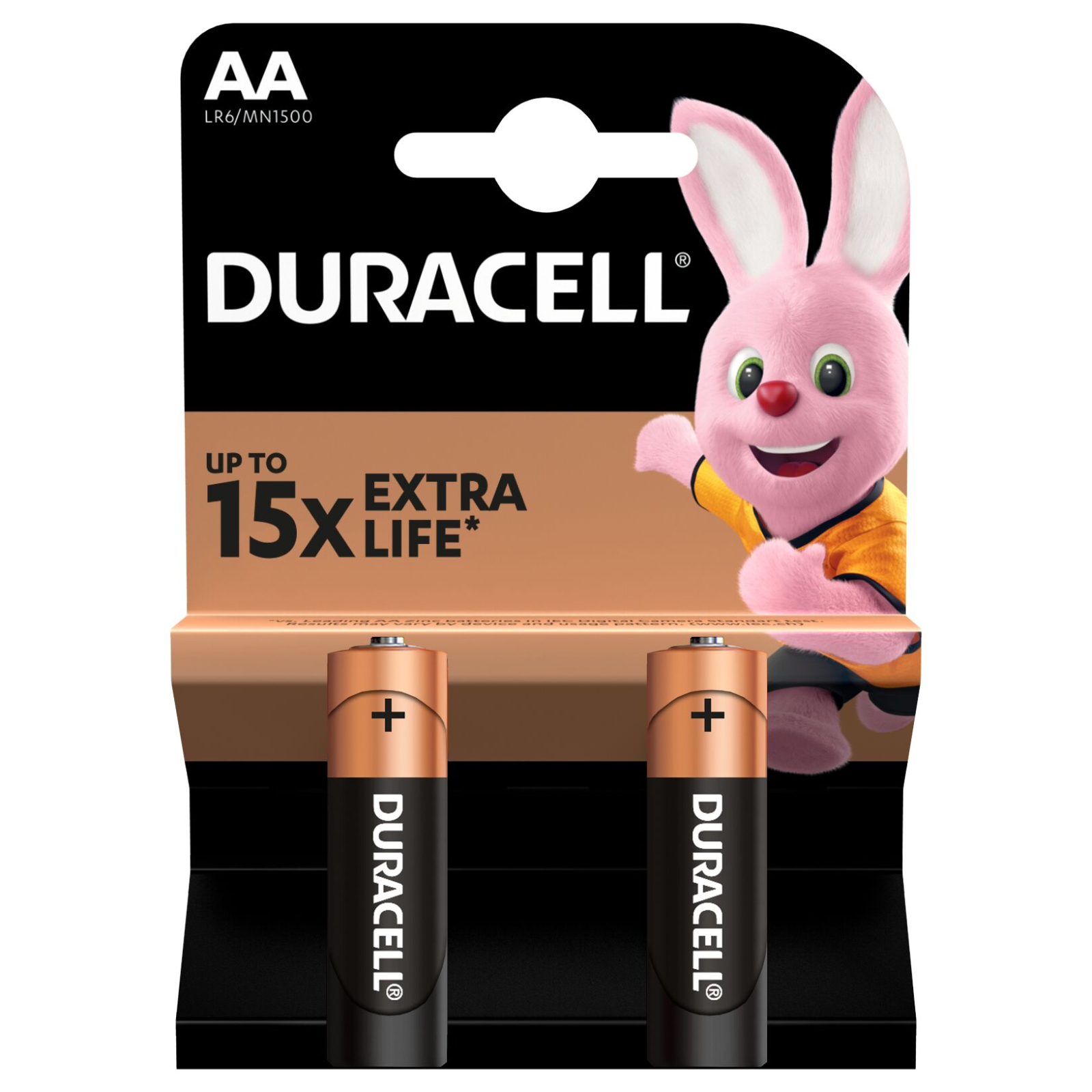 Батарейка Duracell AA лужні 2 шт. в упаковці (5000394058163 / 81551267) зображення 2