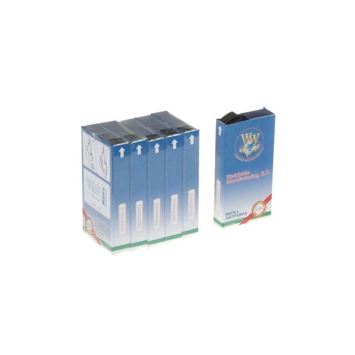 Стрічка до принтерів 13мм х 12м Refill STD Black*5шт (л/м) WWM (R13.12HM5)