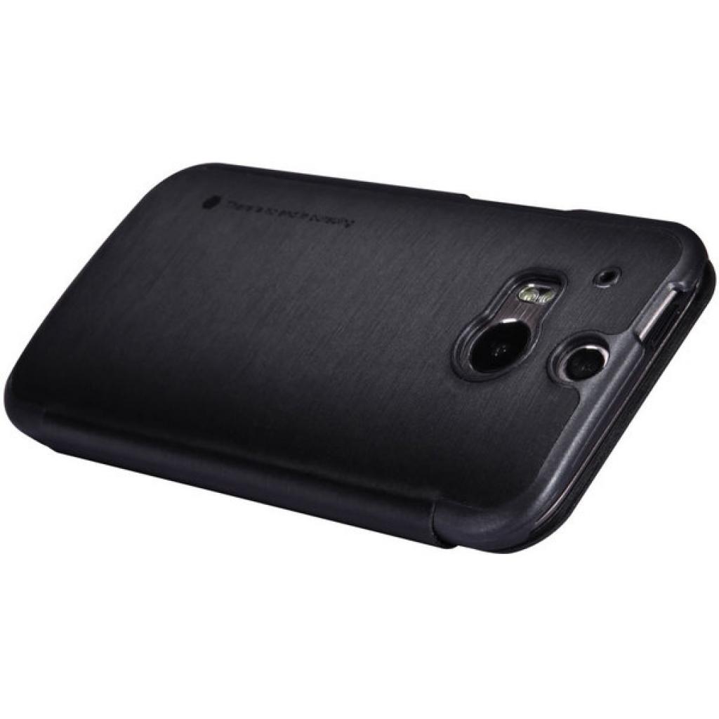 Чехол для мобильного телефона для HTC ONE (M8) /Rain Leather Case/Black Nillkin (6138252) изображение 3