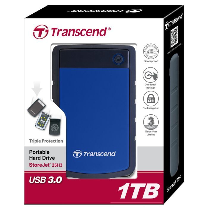 Внешний жесткий диск 2.5" 4TB Transcend (TS4TSJ25H3B) изображение 5