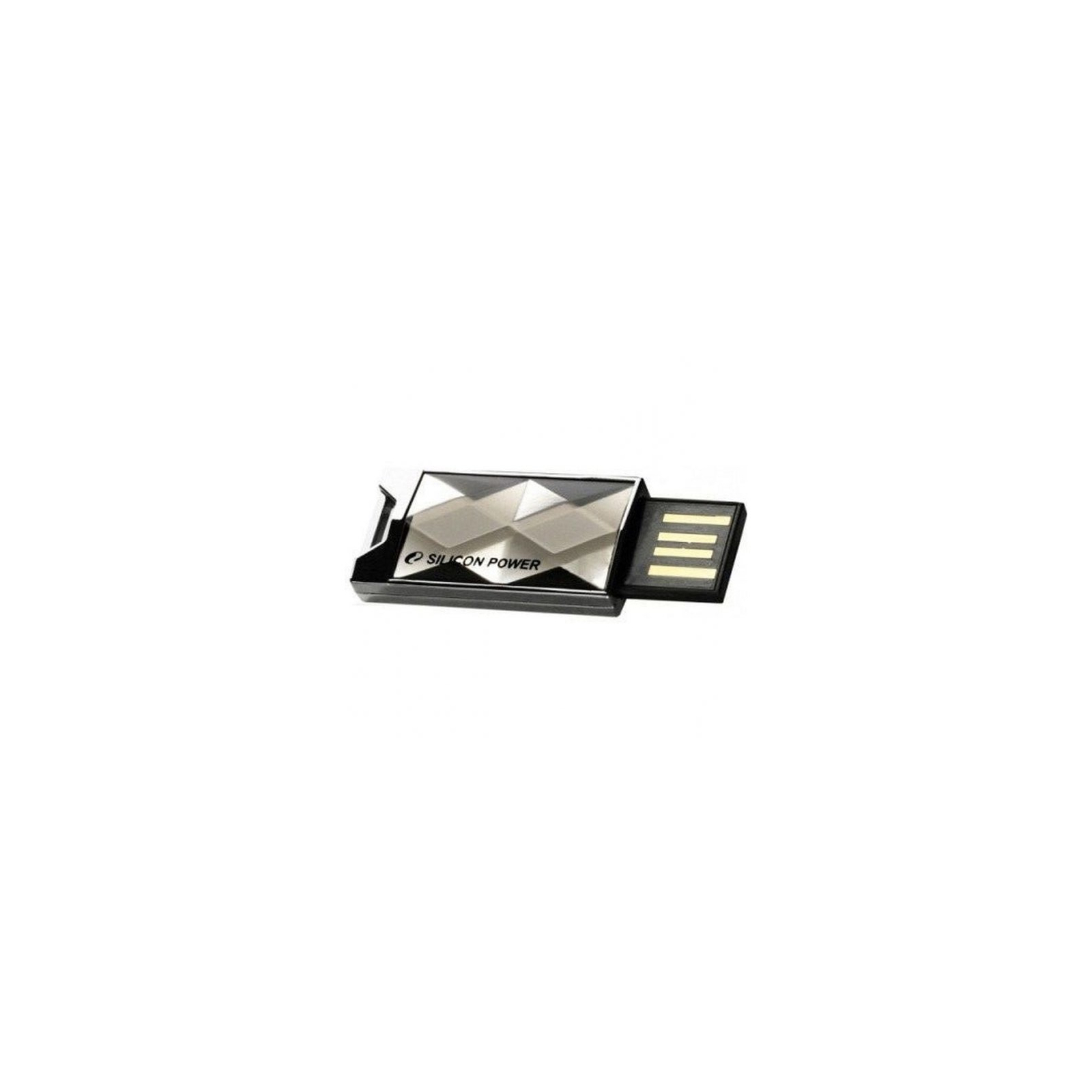 USB флеш накопитель Silicon Power 64GB Touch 850 Titanium USB 2.0 (SP064GBUF2850V1T) изображение 4