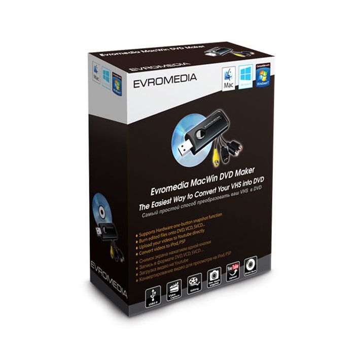 ТВ тюнер EvroMedia MacWin DVD Maker