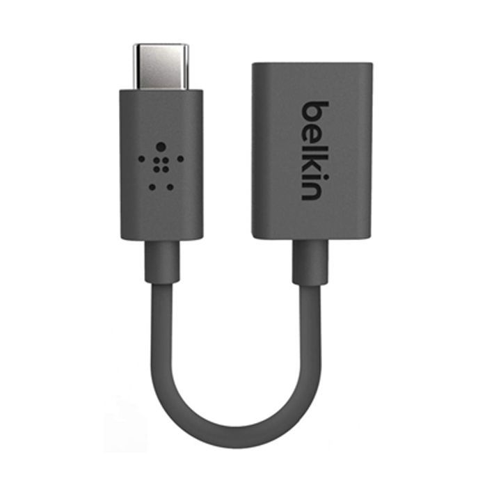 Дата кабель USB 3.0 Type-C to AF 0.14m Belkin (F2CU036btBLK)