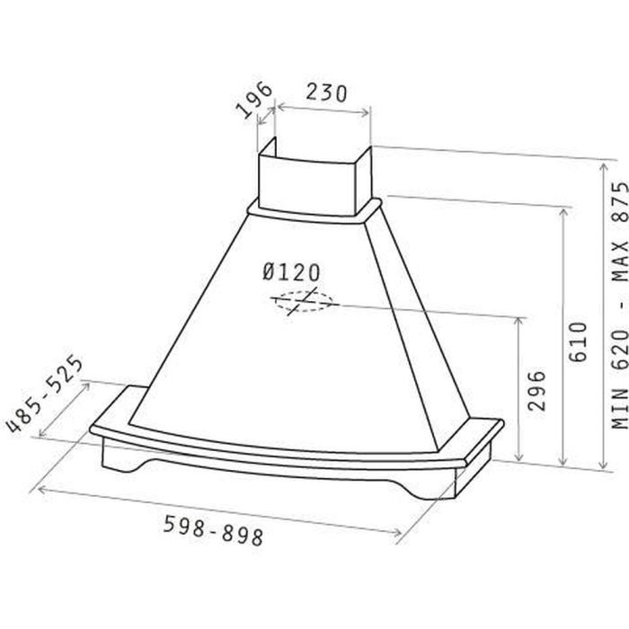 Вытяжка кухонная Elica CORALINE WH/A/60 T.GREZZO изображение 7