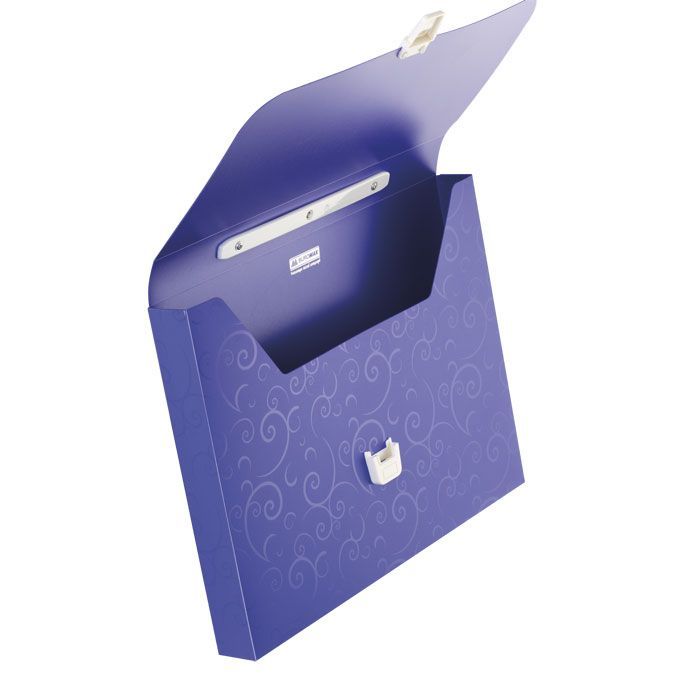 Папка - портфель Buromax A4/35мм, BAROCCO, violet (BM.3719-07) изображение 2