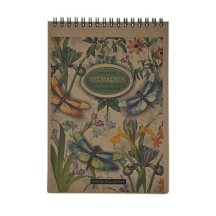 Блокнот Buromax spiral top, А5, 80sheets, KRAFT, square, perforation (BM.2471) зображення 2