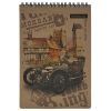 Блокнот Buromax spiral top, А5, 80sheets, KRAFT, square, perforation (BM.2471) зображення 4