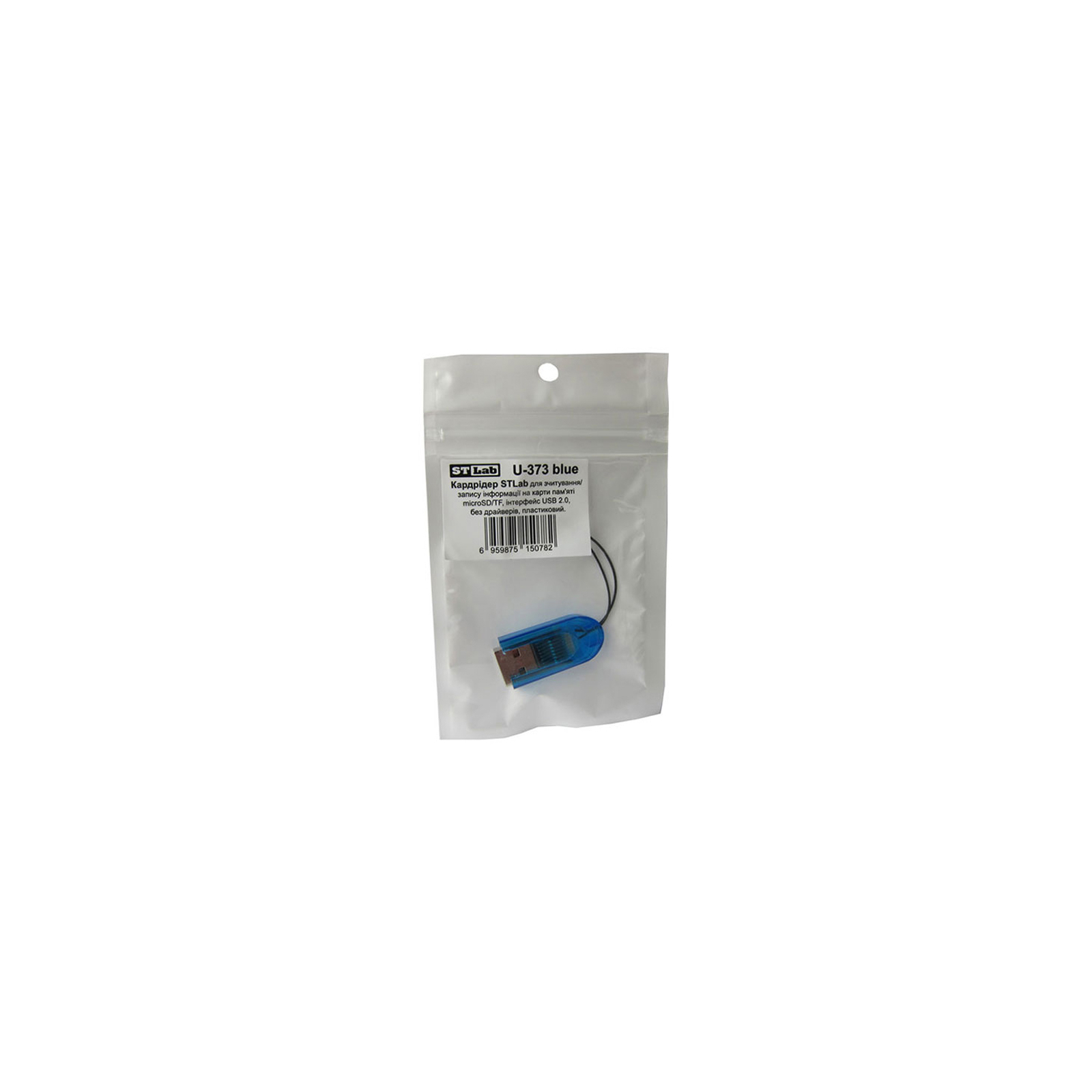 Зчитувач флеш-карт ST-Lab MicroSD/TF (U-373 blue) зображення 4