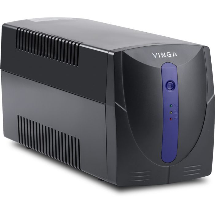 Пристрій безперебійного живлення Vinga LED 1200VA plastic case (VPE-1200P) зображення 2