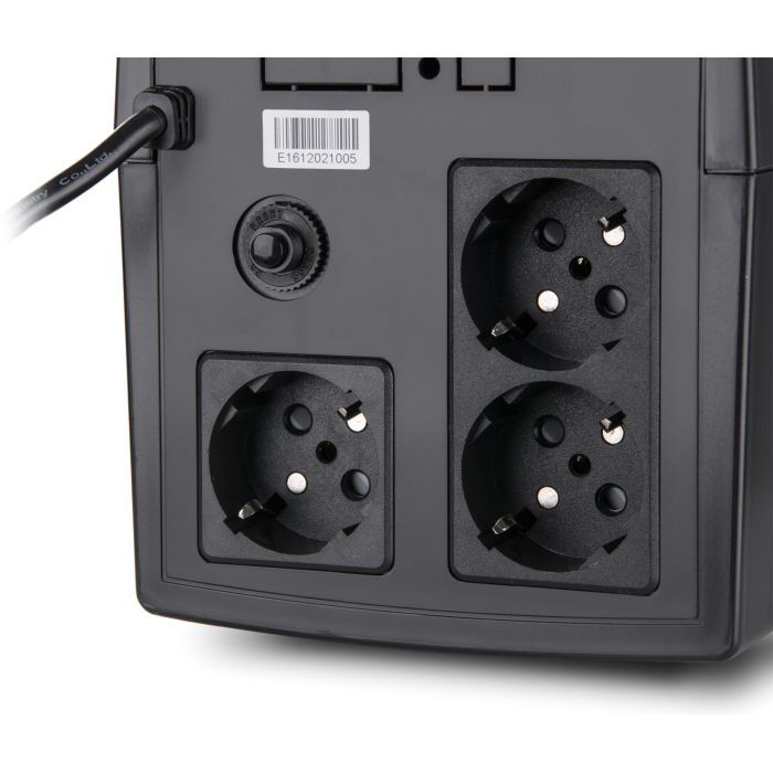 Пристрій безперебійного живлення Vinga LED 1200VA plastic case (VPE-1200P) зображення 5