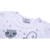Плаття Breeze з котиком та зірочкою (8099-86G-white) зображення 3
