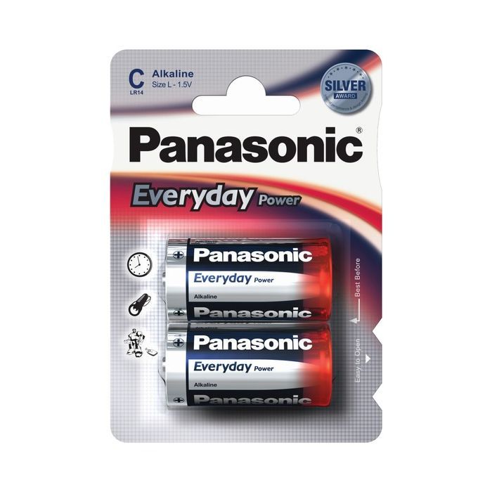 Батарейка Panasonic C LR14 Everyday Power * 2 (LR14REE/2BR)