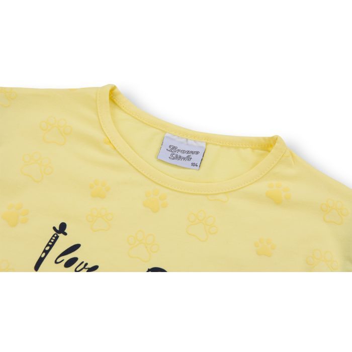 Набір дитячого одягу Breeze з лапками (8697-110G-yellow) зображення 4