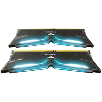 Модуль памяти для компьютера DDR4 32GB (2x16GB) 2666 MHz T-Force Night Hawk Black LED/Blu Team (THBD432G2666HC15BDC01) изображение 3