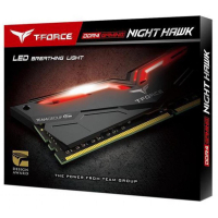 Модуль памяти для компьютера DDR4 32GB (2x16GB) 2666 MHz T-Force Night Hawk Black LED/Blu Team (THBD432G2666HC15BDC01) изображение 5