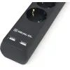 Мережевий фільтр живлення REAL-EL REAL-EL RS-6 PROTECT USB, 5m, black (EL122300018) зображення 3