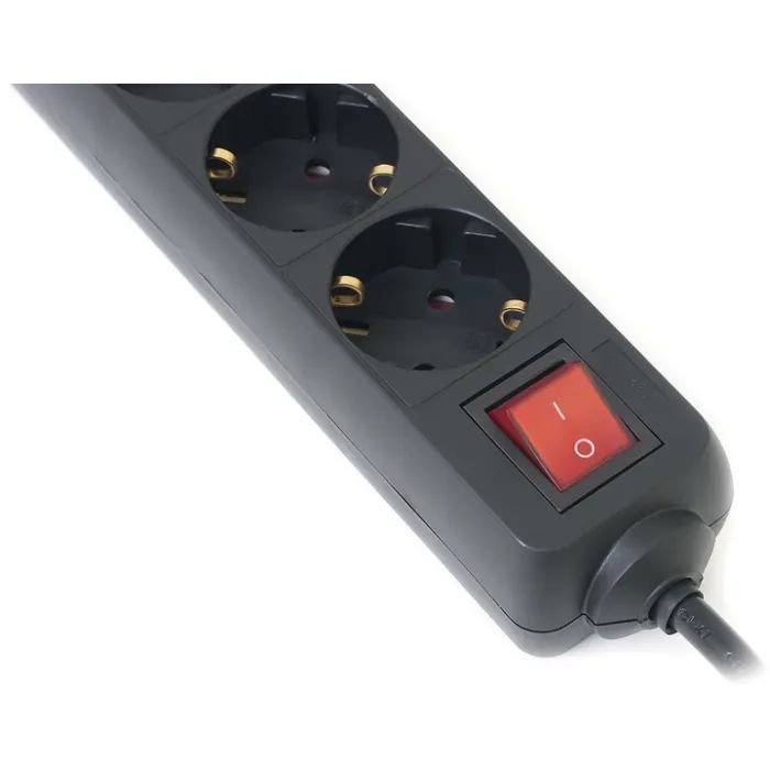 Мережевий фільтр живлення REAL-EL REAL-EL RS-6 PROTECT USB, 5m, black (EL122300018) зображення 4