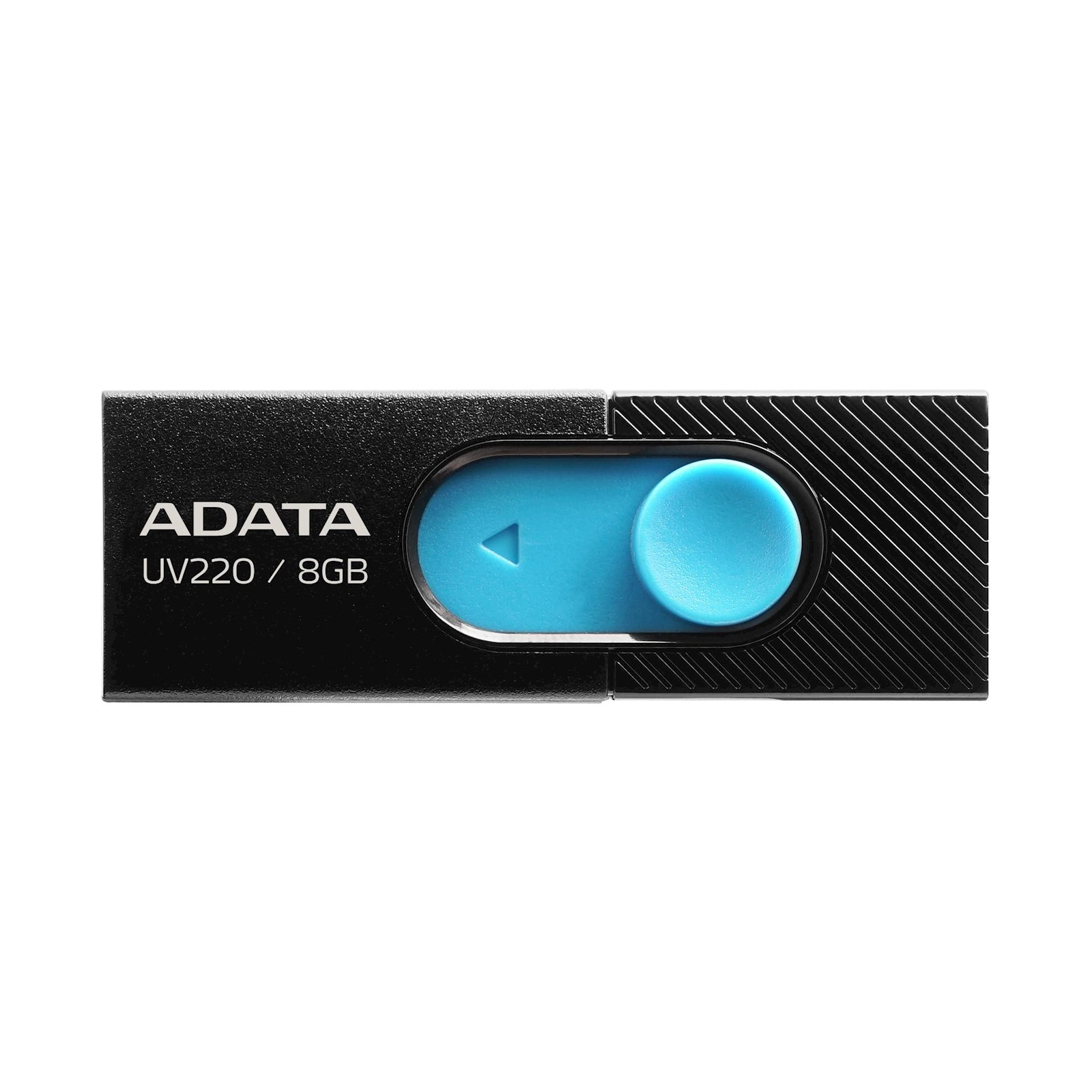USB флеш накопичувач ADATA 8GB UV220 Black/Blue USB 2.0 (AUV220-8G-RBKBL)