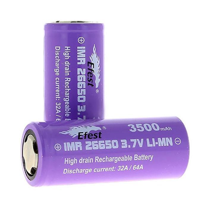 Акумулятор Jwell Accu Efest IMR26650 3500 Ma (CH07-IMR26650-3500)