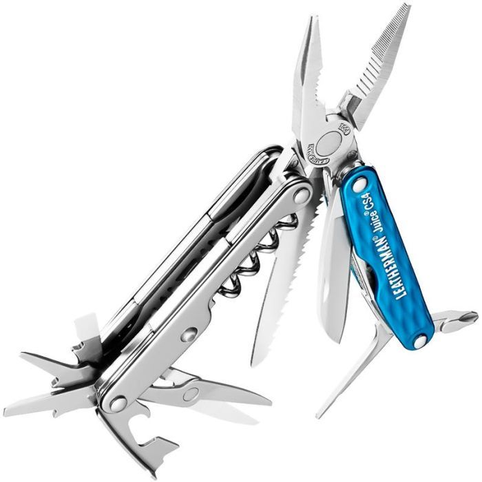 Мультитул Leatherman Juice CS4- Columbia Blue зі шкіряним чохлом (831984) зображення 2