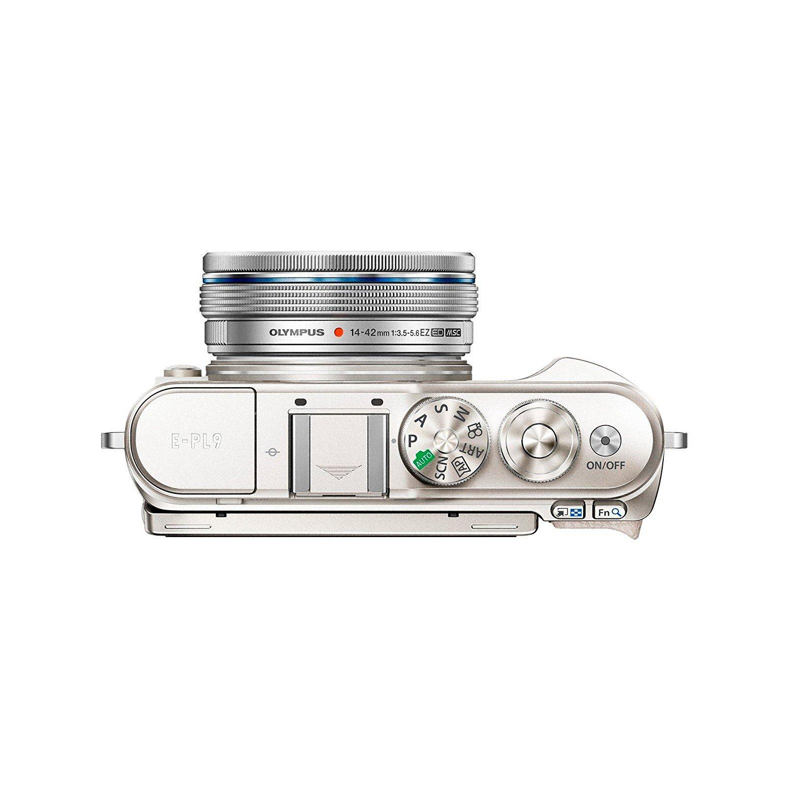 Цифровий фотоапарат Olympus E-PL9 14-42 mm Pancake Zoom Kit white/silver (V205092WE000) зображення 4