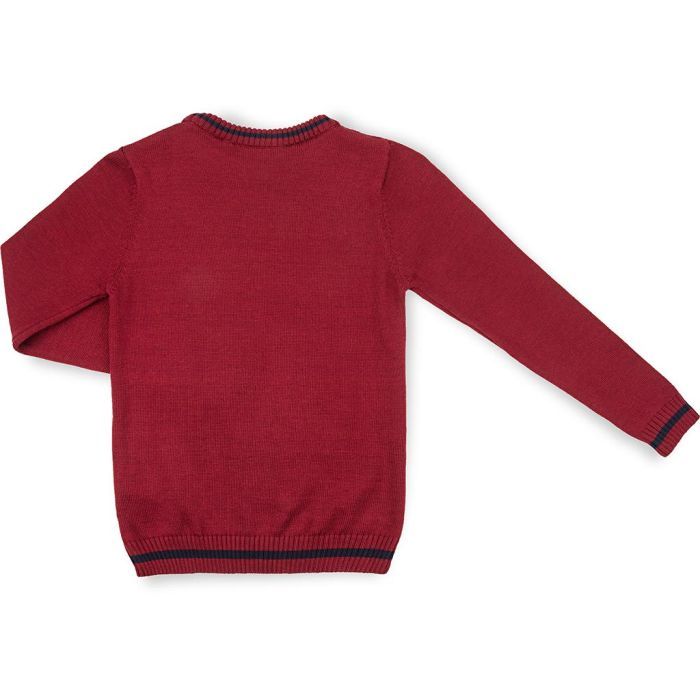 Кофта дитяча Na в'язана з косами (AFB1033-116B-red) зображення 2