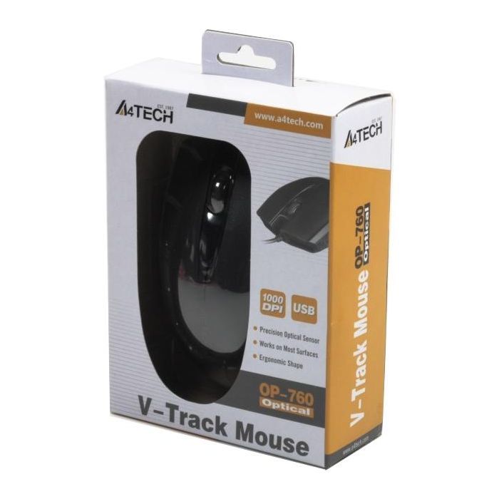 Мышка A4Tech OP-760 Black изображение 4