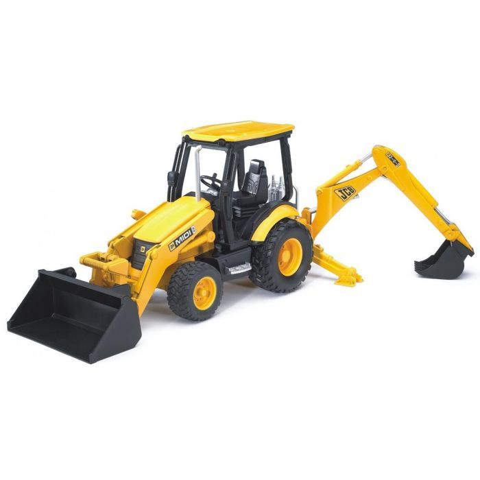 Спецтехника Bruder Дорожный погрузчик с экскаватором JCB MIDI CX М1:16 (02427)