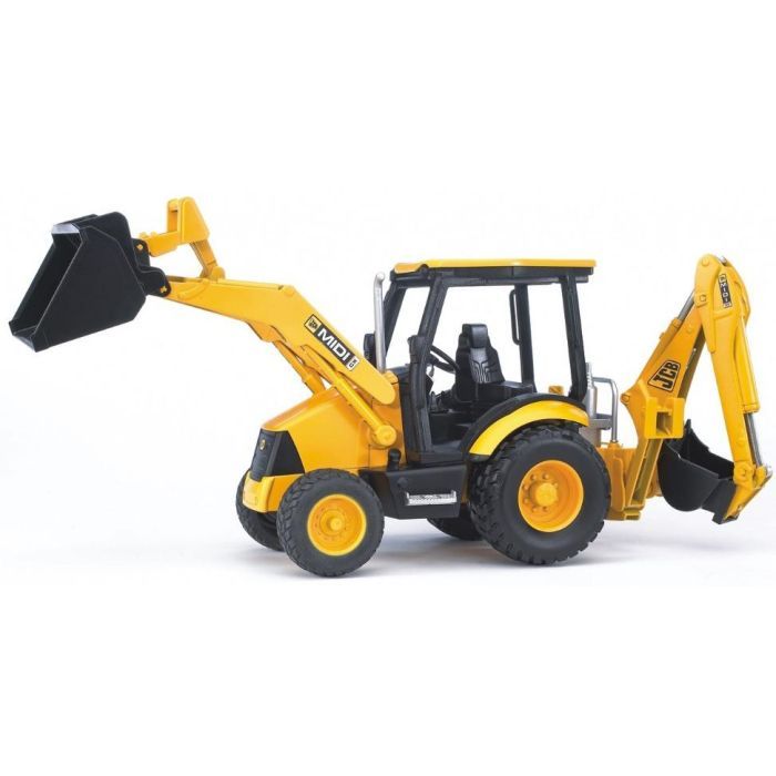 Спецтехника Bruder Дорожный погрузчик с экскаватором JCB MIDI CX М1:16 (02427) изображение 2