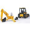 Спецтехника Bruder Дорожный погрузчик с экскаватором JCB MIDI CX М1:16 (02427) изображение 7