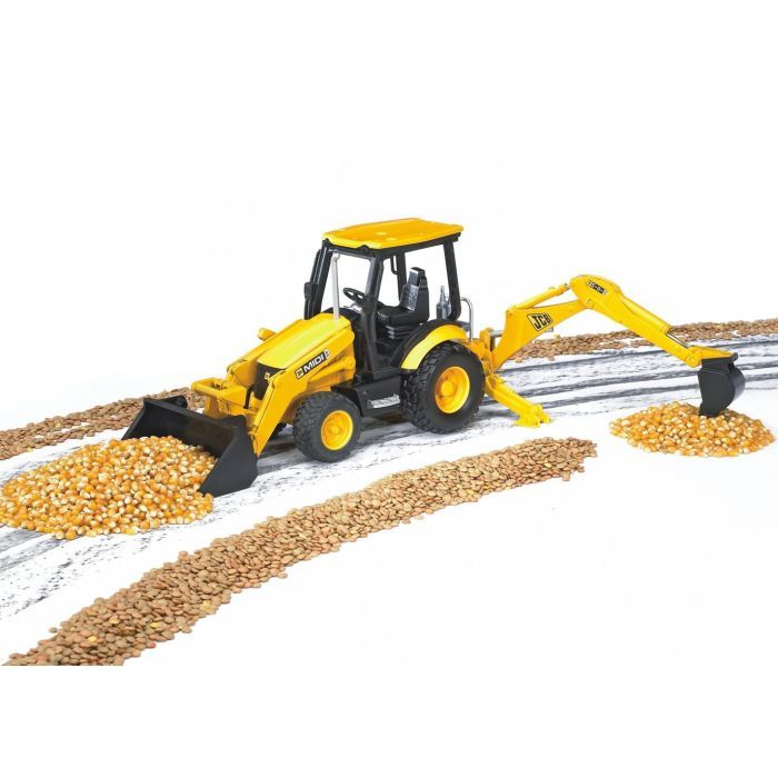 Спецтехника Bruder Дорожный погрузчик с экскаватором JCB MIDI CX М1:16 (02427) изображение 9