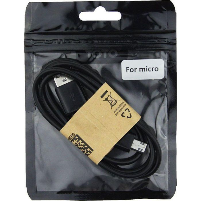 Дата кабель USB 2.0 AM to Micro 5P 1.0m TKH-56 Black Toto (F_52575) изображение 2
