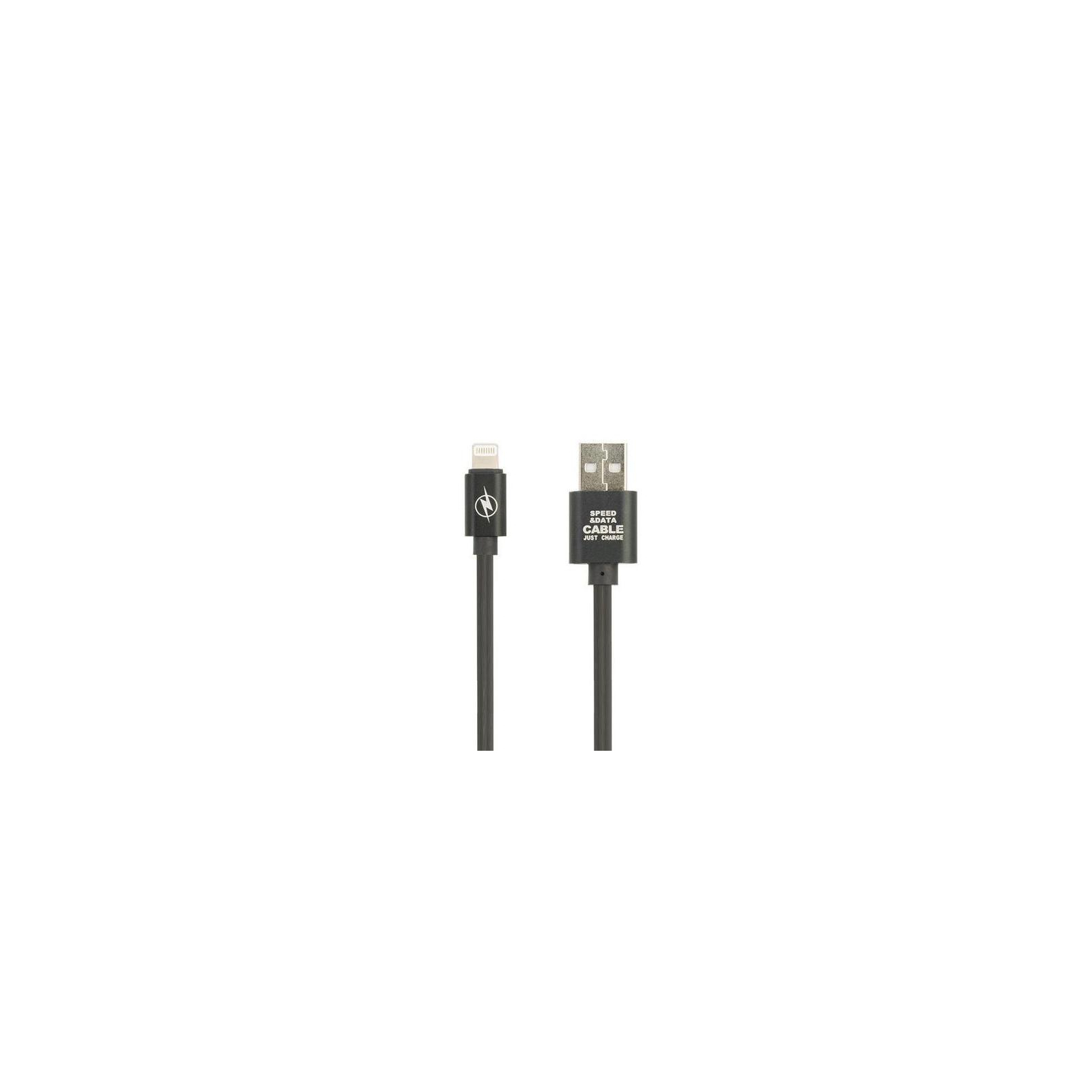 Дата кабель USB 2.0 AM to Lightning Fast Speed Series 3.1A Black Gelius (56753)