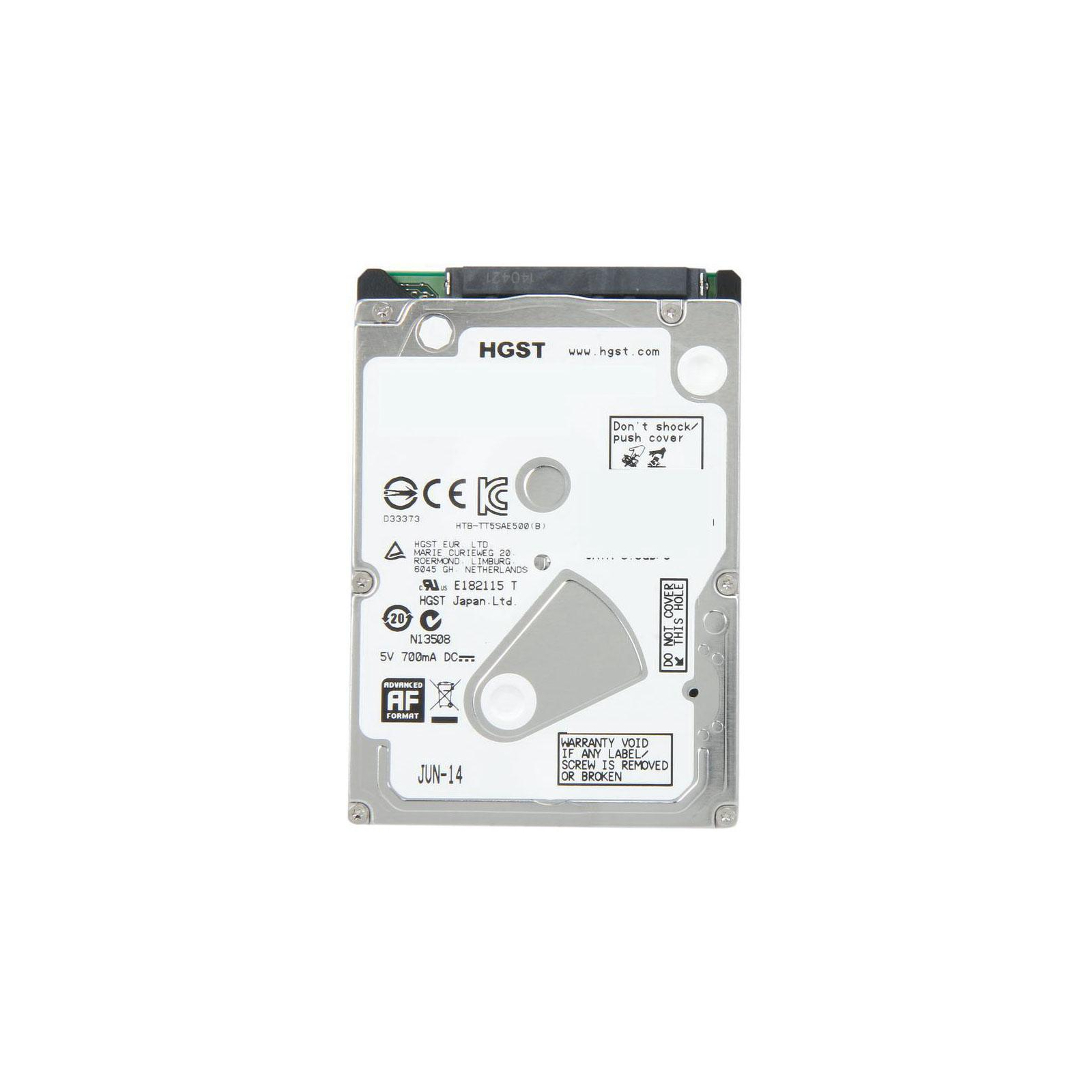 Жесткий диск для ноутбука 2.5" 500GB WDC Hitachi HGST (# 0J38065 / HTS545050A7E680 #) изображение 2