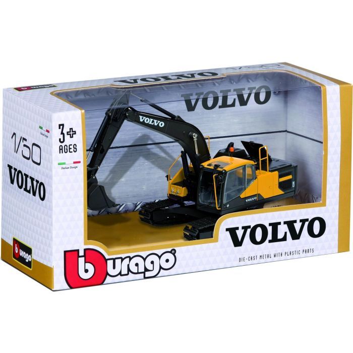 Спецтехника Bburago Экскаватор Volvo EС220Е серии Construction 1:50 (18-32086) изображение 4