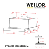 Витяжка кухонна Weilor PTS 6230 WH 1000 LED strip зображення 2