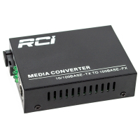 Фото - Медиаконвертер RCI Медіаконвертер  100M, 20km, SC, RJ45, Tx 1550nm, standart size metal ca 