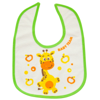 Нагрудничек Baby Team на липучке (6502_жираф)