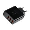Зарядное устройство Vinga 3 Port Display Wall Charger 17W Max (VWCAAADBK) изображение 3