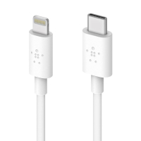 Дата кабель USB-C to Lightning 1.2m USB 3.1 BOOST^CHARGE™ white Belkin (F8J239BT04-WHT)