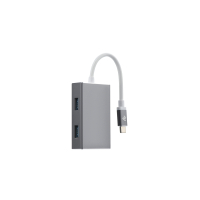 Концентратор 2E Type-C to 4*USB3.0, Aluminum, 0.20 м (2E-W1407) изображение 2