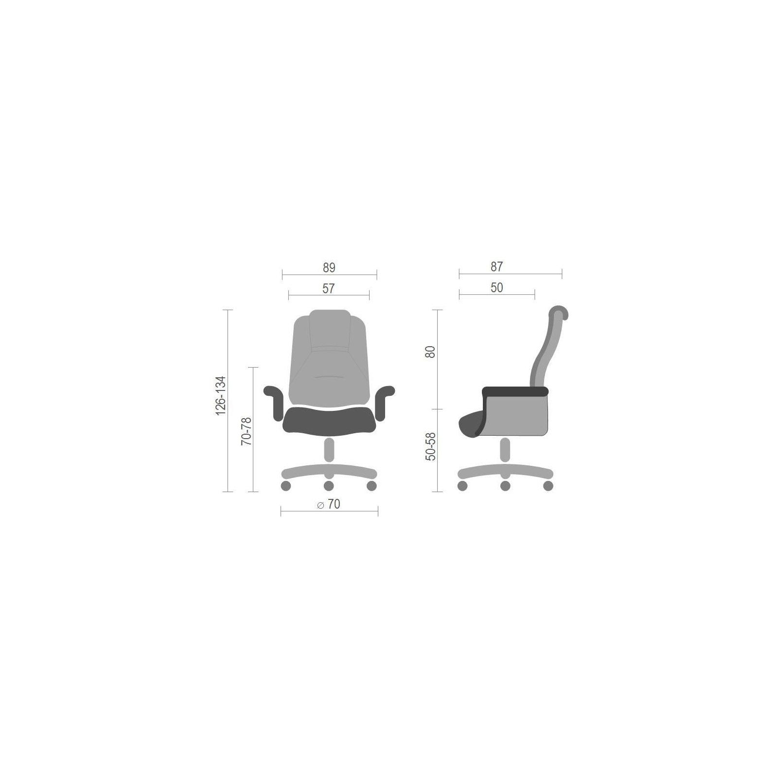Офисное кресло Аклас Морион EX D-Tilt Коричневое (13627) изображение 6