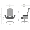 Офісне крісло Аклас Морион EX D-Tilt Коричневое (13627) зображення 6