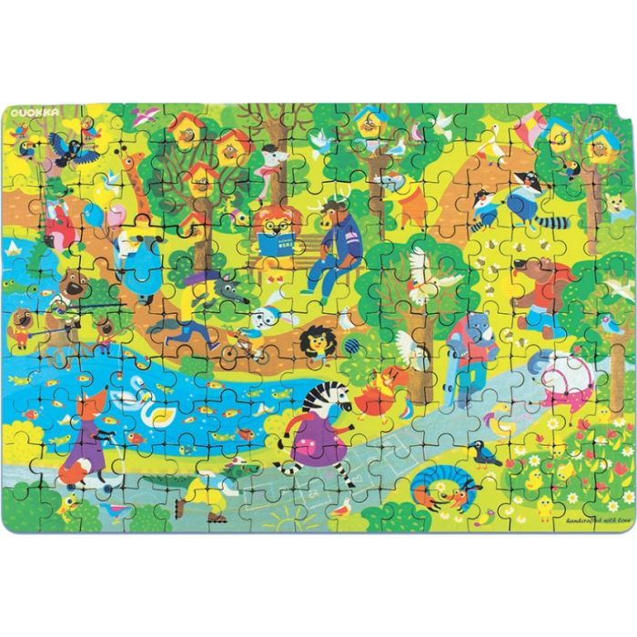 Пазл Quokka Пазл-виммель Животные в парке: Весна 150 элементов (QUOKA63VPAC)