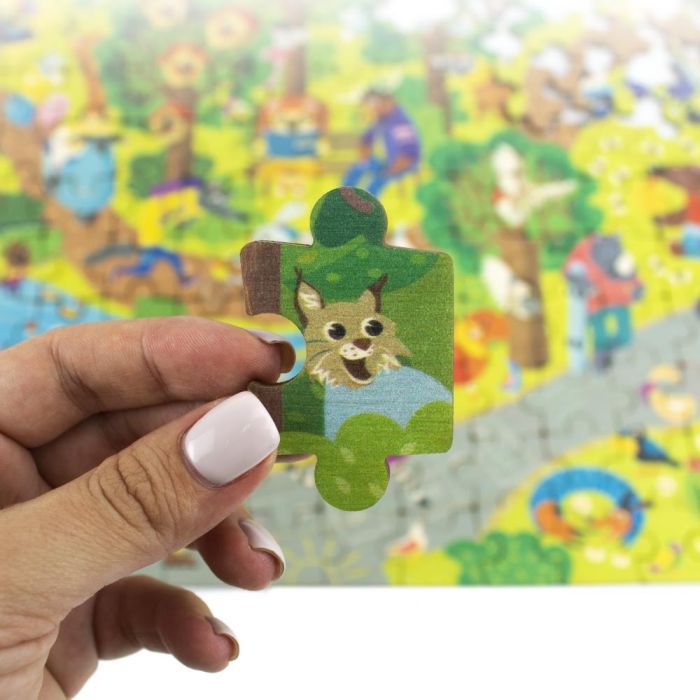 Пазл Quokka Пазл-виммель Животные в парке: Весна 150 элементов (QUOKA63VPAC) изображение 5