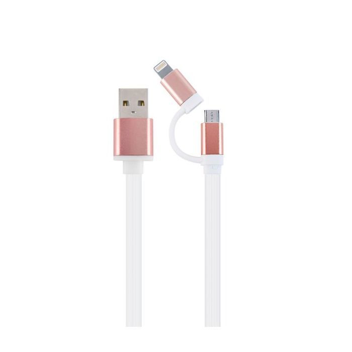 Дата кабель USB 2.0 AM to Lightning/Micro 1.0m Cablexpert (CC-USB2-AM8PmB-1M-PK)