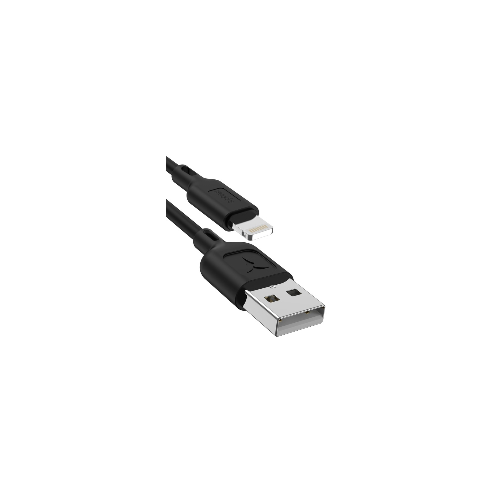 Дата кабель USB 2.0 AM to Lightning 1.0m Fast T-L829 Black T-Phox (T-L829 Black) изображение 2